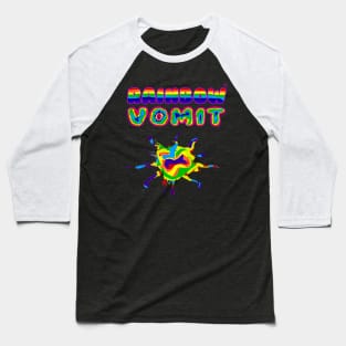 Rainbow Vomit (Design 2) Baseball T-Shirt